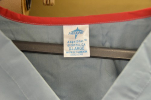Mens MedLine Scrub Top Size X-Large (U-A) - Picture 2 of 5