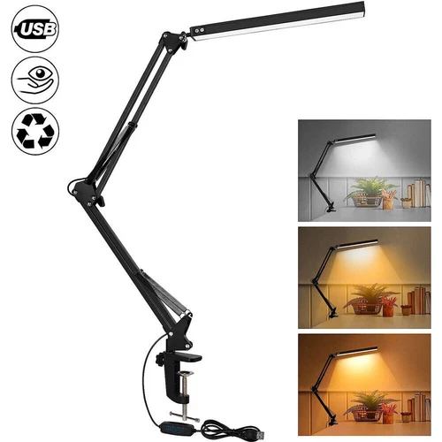 Bedside Desk Lamp Dimmable LED Table Light Study Reading Eye-Care with Control - Picture 2 of 12