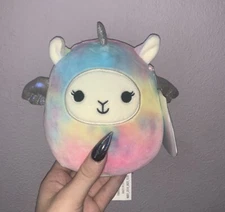 NWT Squishmallow 5" Llama Pegasus Tye Dyed Claire’s Exclusive