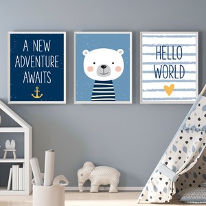 set of 3 nursery prints