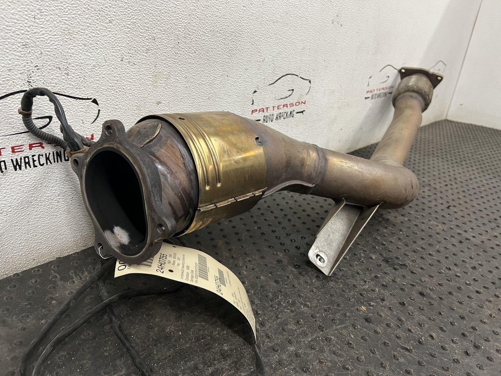 03-12 BENTLEY CONTINENTAL GT DRIVER LH EXHAUST MANIFOLD DOWN PIPE 54K 3W0253059A