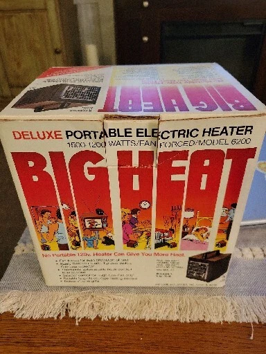 BIG HEAT Model 6200 Portable Cube Electric Space Heater 1500/1200 Watt In  Box | eBay