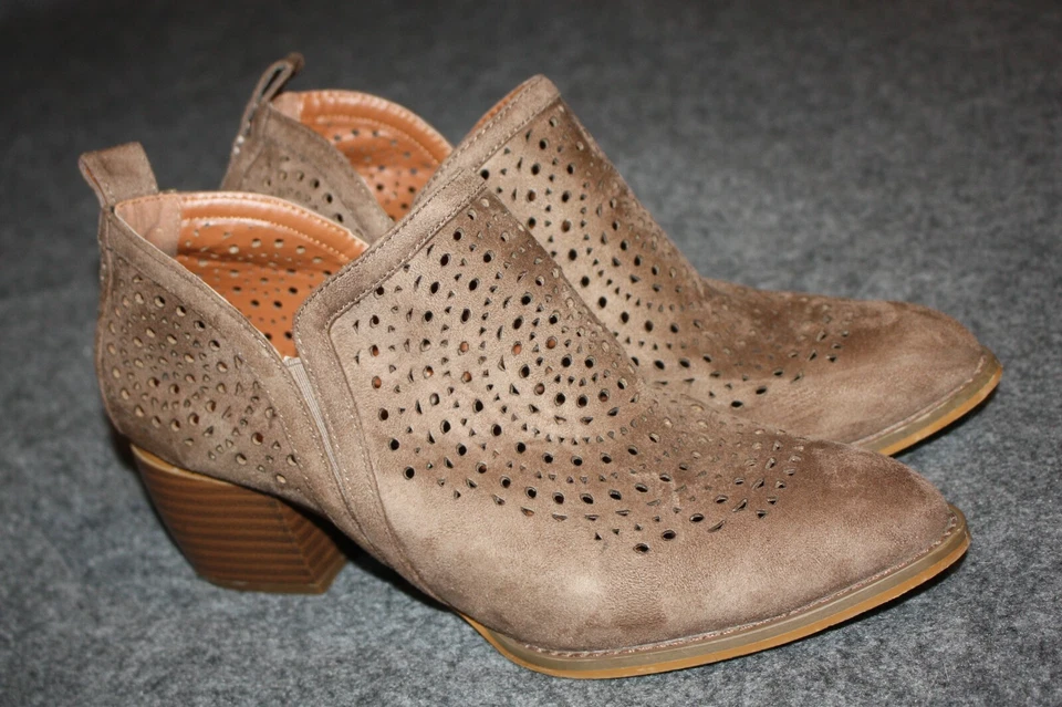 G.C. Zapatos Mujer Ricky Corte Láser Botín Marrón 9 Botas Foto 2 de 4