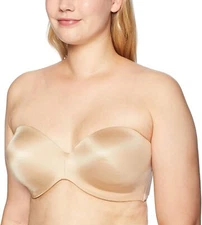 CURVY COUTURE Bombshell Nude Smooth Multi-Way Uplift Bra, US 40D, UK 40D, NWOT