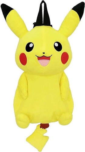 Maruyoshi Pokemon Pikachu 15-inch Stuffed Plush Bag Backpack Authentic USA