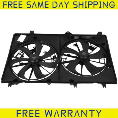 For 2008 2009-2013 Toyota Highlander Radiator Condenser Cooling Fan Assembly 12V