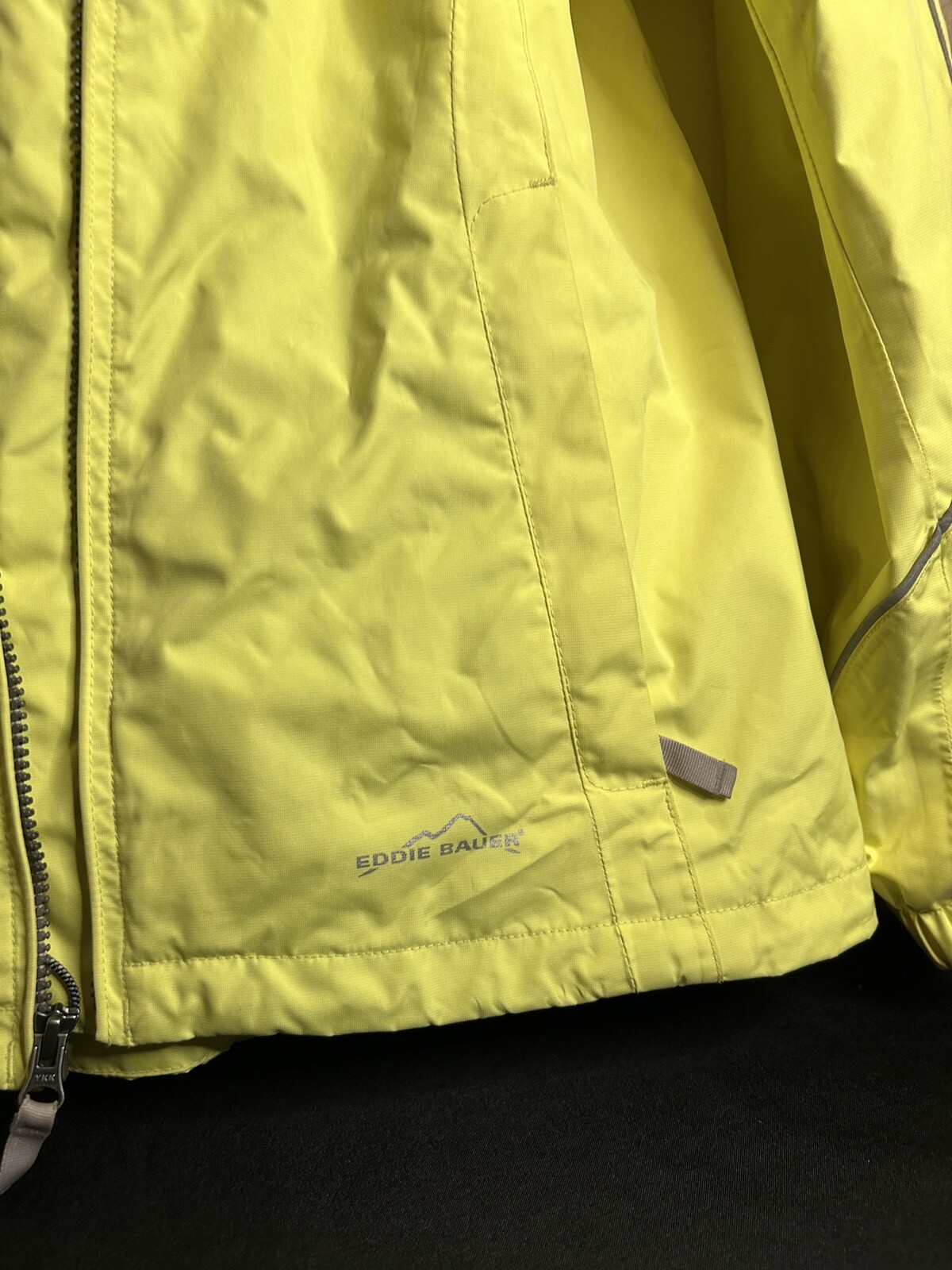 Eddie Bauer Jacket Women's  T-Medium Yellow Long Sleeve Weatheredge Hooded Zip image 6