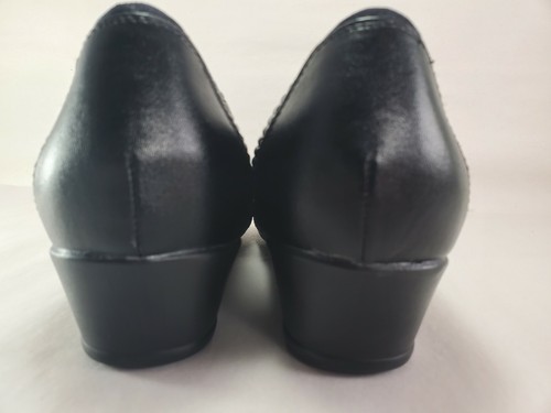 Footsmart Slip On Elasticizzato "Kimberly" Stile Piatto Donna Nero 7 M Zeppa Bassa - Foto 9 di 9