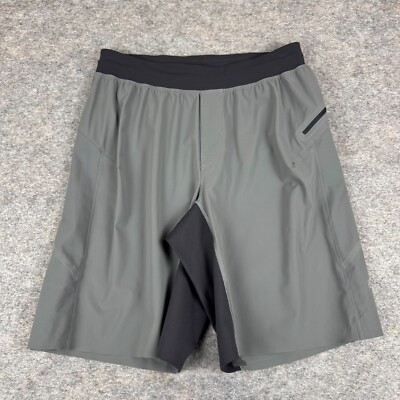 Lululemon Assert Short 9'' Pockets Gray Mens Medium M