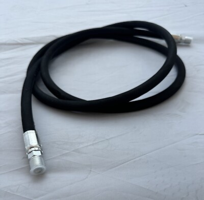 1/4  x 24  Two Wire Hydraulic Hose Assembly / 04 NPTF Male Pipe Rigid