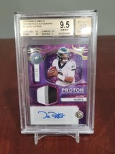 2020 Panini Elements Jalen Hurts Proton Patch Autographs 35/99 BGS 9.5 POP 1!!