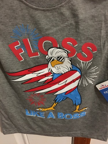 BRAND NEW BOYS SIZE 4-5 PATRIOTIC GRAPHIC MUSCLE TEE - Picture 3 of 4
