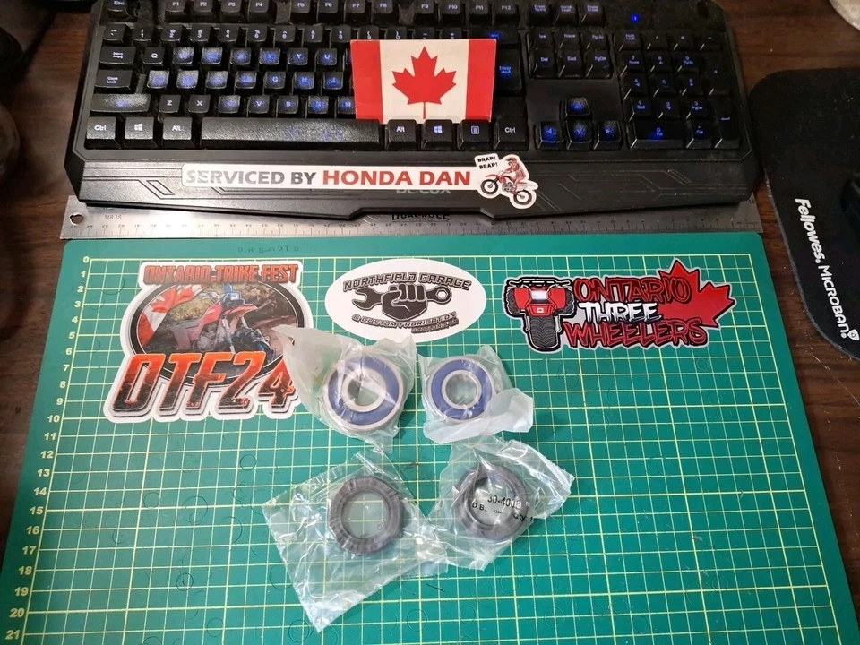 Kit de cojinete de rueda trasera Honda XR500 XR200R XR250 XR650L compatible con 1978-23 200-650cc Foto 4 de 4