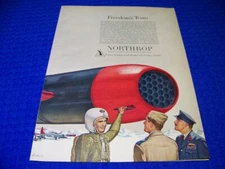 1955 NORTHROP F-89 SCORPION "FREEDOM TEAM"..1-PAGE ORIGINAL SALES AD (383FF)