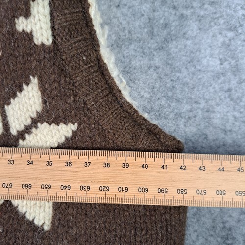 Billabong Vest Kids Unisex 8 Brown Cream Knit Tie Front NEW NWT 7907 - Picture 5 of 11