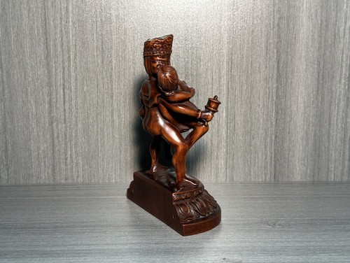 Old Chinese Boxwood Carving and Joyful Buddha Collection Ornaments - Picture 7 of 9