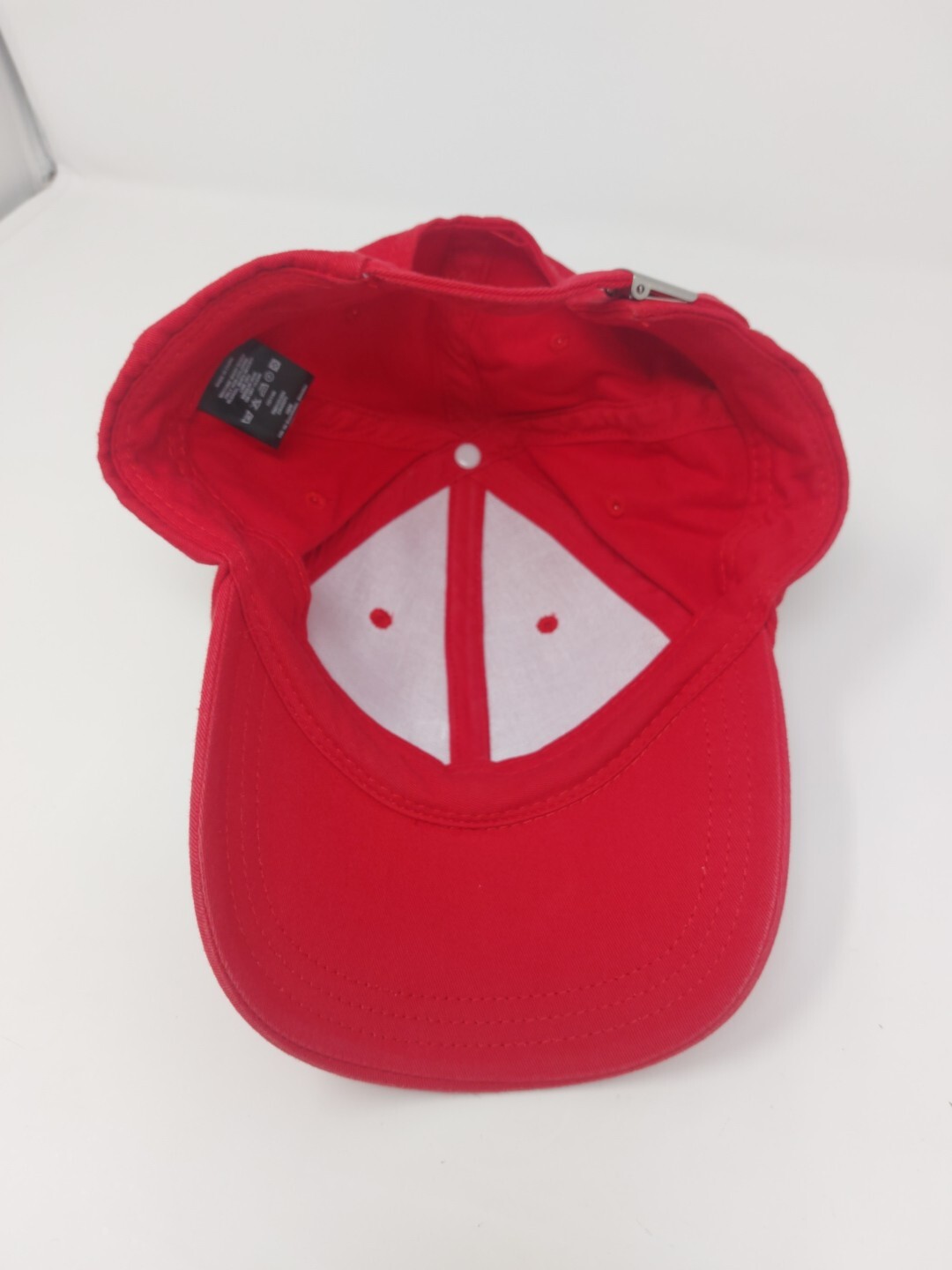 Red Blank Front Strap Back Hat Cap - image 7