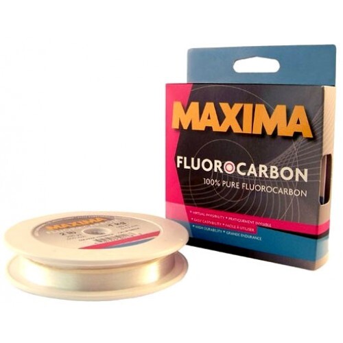 Maxima 180m/200yd 100 Pure Fluorocarbon Strong Fishing Line (All Sizes