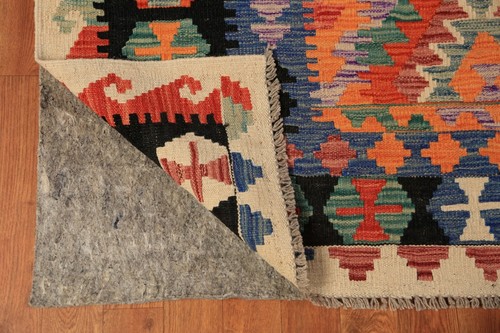 Kilim Kelim Handmade Rugs Flatweave Vibrant Geometric Wool Carpet 8x11 ft - Picture 7 of 11