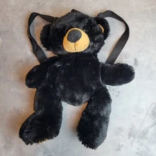 Wishpets Porter Bear 2018 Black Teddy Bear Plush Bagpack