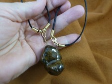(PP31-15) Real Jumbo MOOSE POOP doo doo turd nugget NECKLACE weird fun accessory