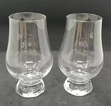 2 -THE GLENCAIRN GLASS CRYSTAL Clear Cordial Glasses EXCELLENT (B3-J16)
