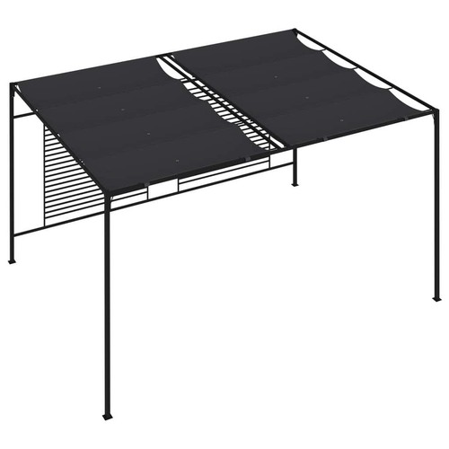 vidaXL Gazebo con Tetto Retrattile 4x3x2,3 m Antracite 180 g/m² - Foto 6 di 7