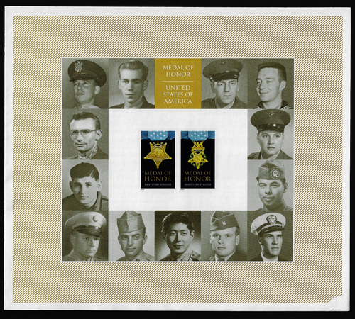 US Stamps Sheet of 20, Medal Of Honor, #4622-4623 MNH - Picture 2 of 2