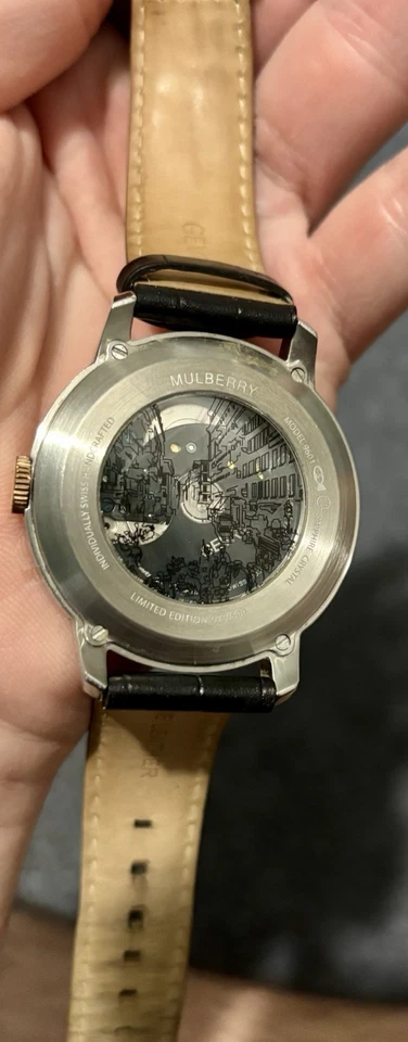 Gevril Men's Mulberry Swiss-Automatic Open Heart Brown Leather Strap Watch, 41MM - Image 2 of 4