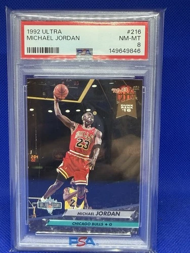 1992-93 FLEER ULTRA- MICHAEL JORDAN #216 - PSA 8 \*\*GOAT - HOF - BEST EVER\*\*