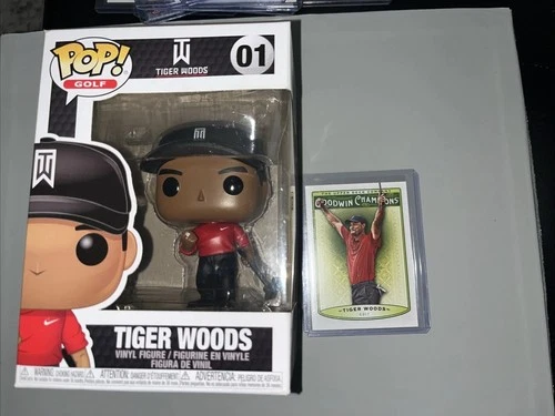 Funko Pop! Golf Tiger Woods #01 Vinyl Figure Vaulted | 2019 Upper Deck Goodwin