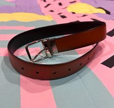 Tommy Hilfiger Children's S 22-24 Reversible Adjustable Dress Belt Brown Black