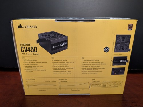 Corsair CV450 ATX Power Supply Alimentation ATX 450W Non-Modular CP-9020209 - Afbeelding 4 van 6