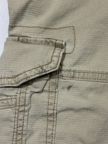 LEE Extreme Motion Cargo Shorts Mens 36 Beige Outdoor Workwear Grunge FLAW - Picture 6 of 7