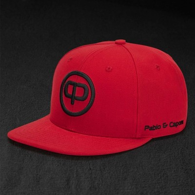 Pablo & Capone Snapback Cap - Red & Black