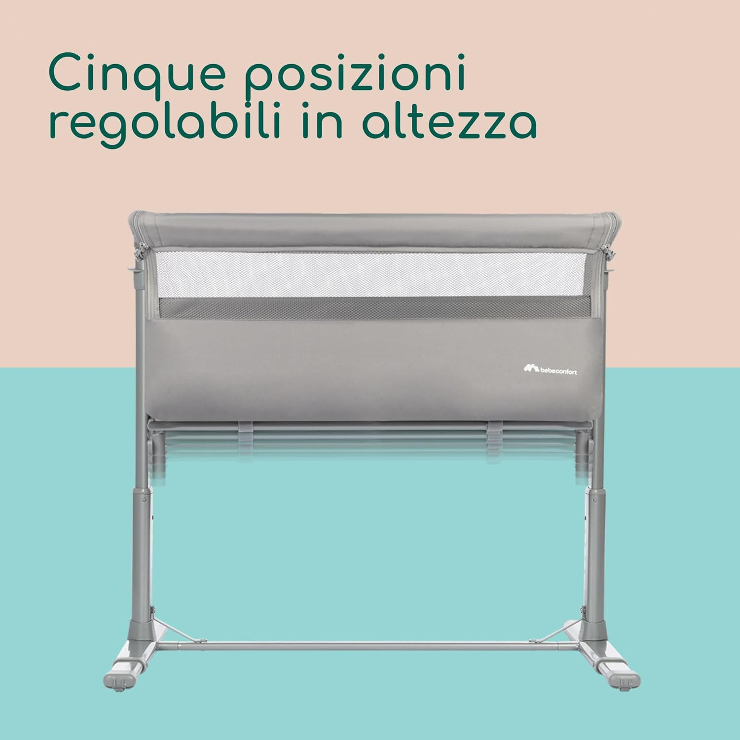Zina Culla Neonato Fianco Letto, 0-6 Mesi (0-9Kg), Lettino Neonato Pieghevole, 5 foto 6