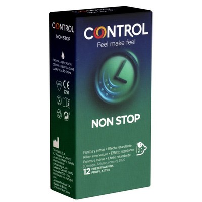 Control Non Stop Dots & Lines 6/12 Kondome | Noppen Rippen Benzocain Verzögernd