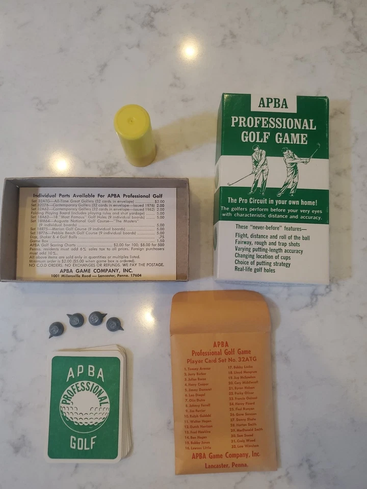 APBA Professional Golf Game PGA Greatest Holes & All Time Great Players 32ATG - Image 4 of 4