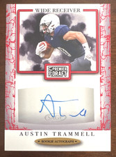 2021 Sage Premier Draft Football AUSTIN TRAMMELL Autograph Rookie Card #A166