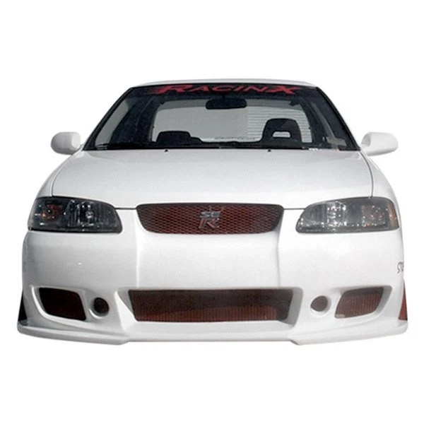 For Nissan Sentra 00-03 B-2 Style Fiberglass Front Bumper Cover Unpainted Foto 2 de 4