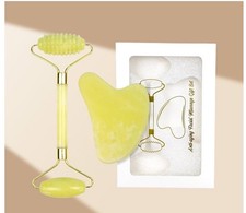 Mother s Day Jade Roller Gua Sha Set Facial Massage Tool for Wrinkles