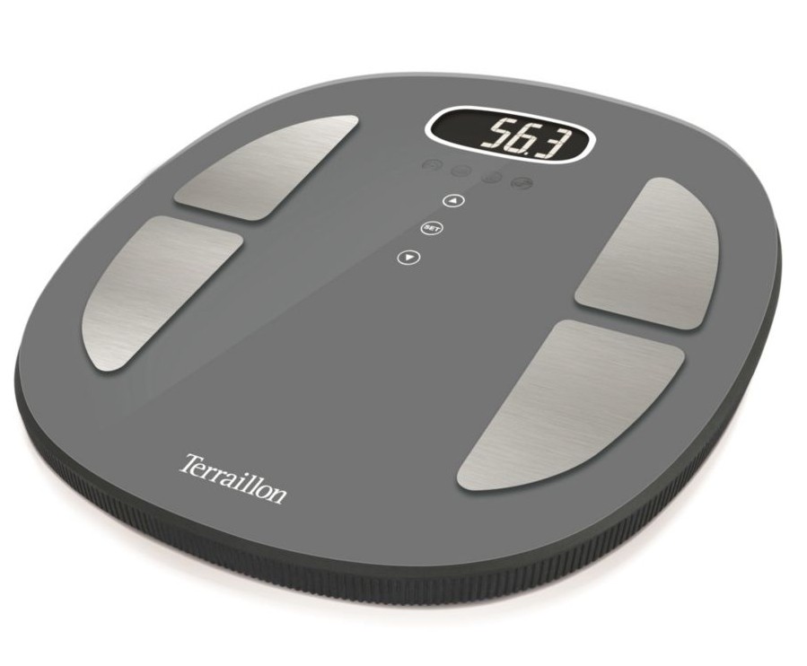 Pèse-personne électronique Terraillon 160kg balance en verre noir