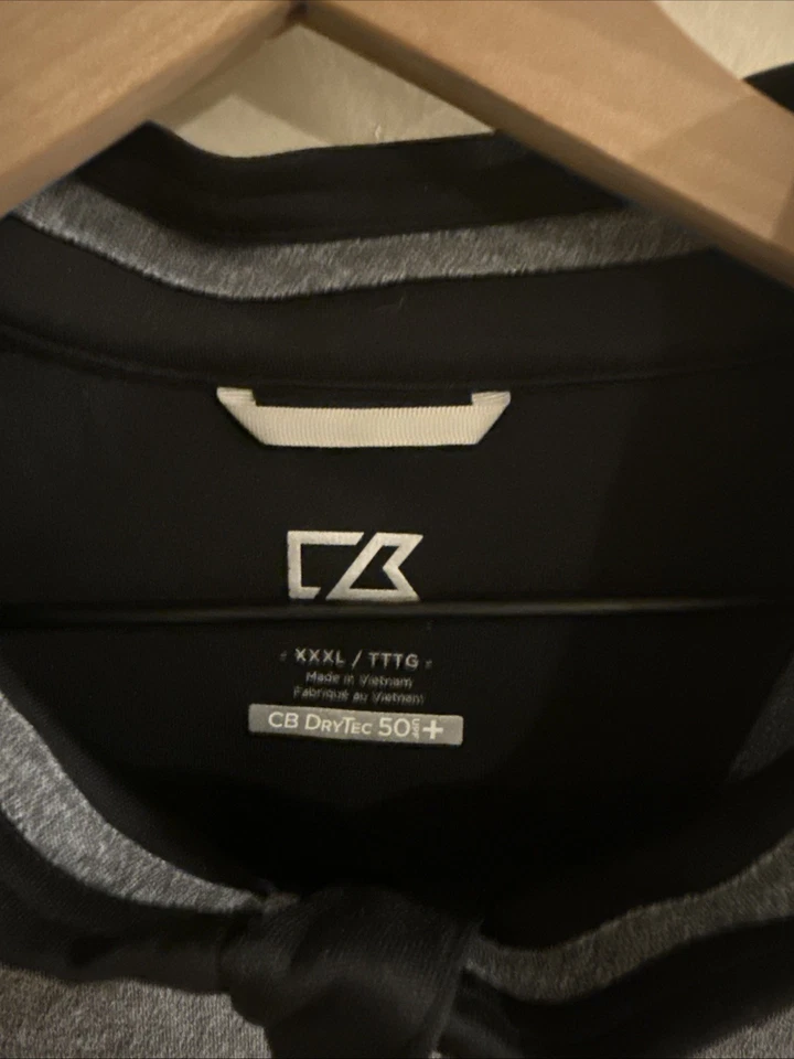 Cutter And Buck Quarter Zip Shirt Providence College Men's XXXL Black Gray Long - Image 4 of 4