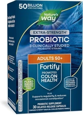 Nature's Way Fortify Extra Strength Adult 50+ Daily Probiotics 30Ct EXP 05/2026