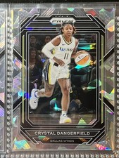 Ice Prizm 2023 Panini WNBA #29 Crystal Dangerfield Dallas Wings Basketball Card