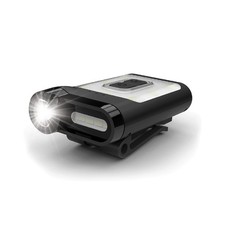 Capon 65A+ Negro Ultra-Ligero Clip-On Tapa Luz - USB-Recargable 230LM Compa...