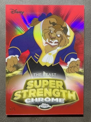 2024 Topps Chrome Disney Super Strength The Beast #SS-4 Red /5