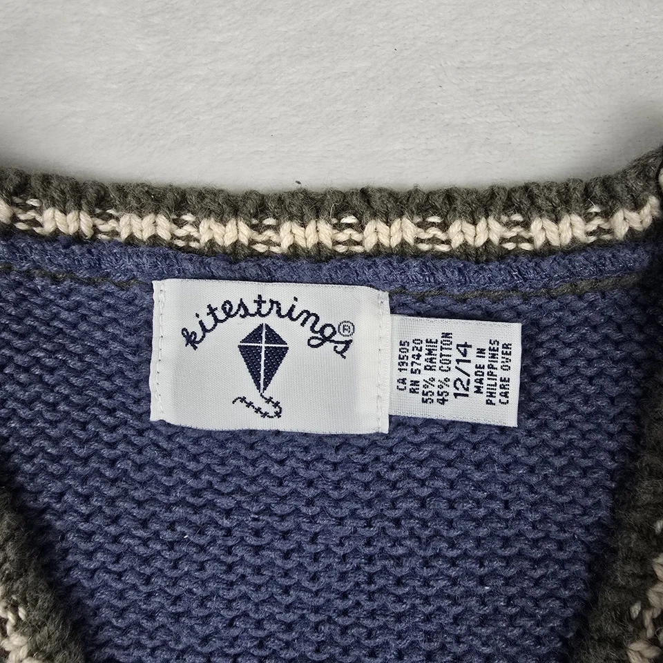 Kitestrings by Hartstring Kids Size 12/14 Sweater Vest Boys Red Tractor - Image 4 of 4