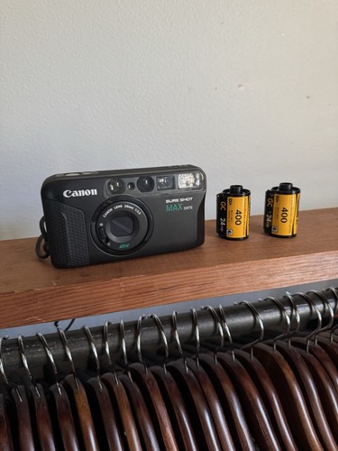 Canon Sure Shot Max Date 35mm Point Shoot Kamera 38mm mit 3 Rollen Film