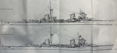 Delphis Models 1:700 RI Eugenio Di Savoia 1942 Italian Light Cruise Resin Ship